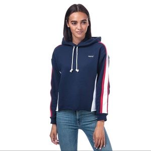 Levi’s |‎ Cropped Colorblock Hoodie Size 1X